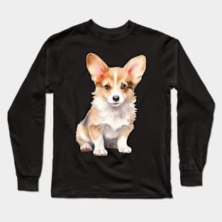 Puppy Pembroke Welsh Corgi Long Sleeve T-Shirt